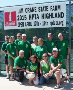 2015 HOTT Team members (kneeling l-r) Joycelyn LeBlanc, Christine LeBlanc, Kari Klotzbach, and Gary Mollere (standing l-r) Bill Sanner, Lisa Sanner (tournament director), Erin Achberger, Rusty Jabour, Debbie Klotzbach, Sandra Harshbarger, Mike Doyle, and Mike Fournet. Not pictured is Jim Strathe.